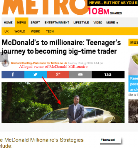 McDonalds Millionaire scam