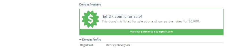 rightfx.com domain on sale