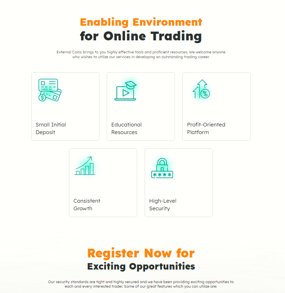 External Coins website