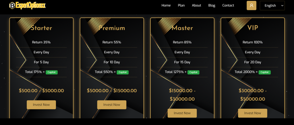 ExpertOptionxx.com Review, ExpertOptionxx.com Accounts