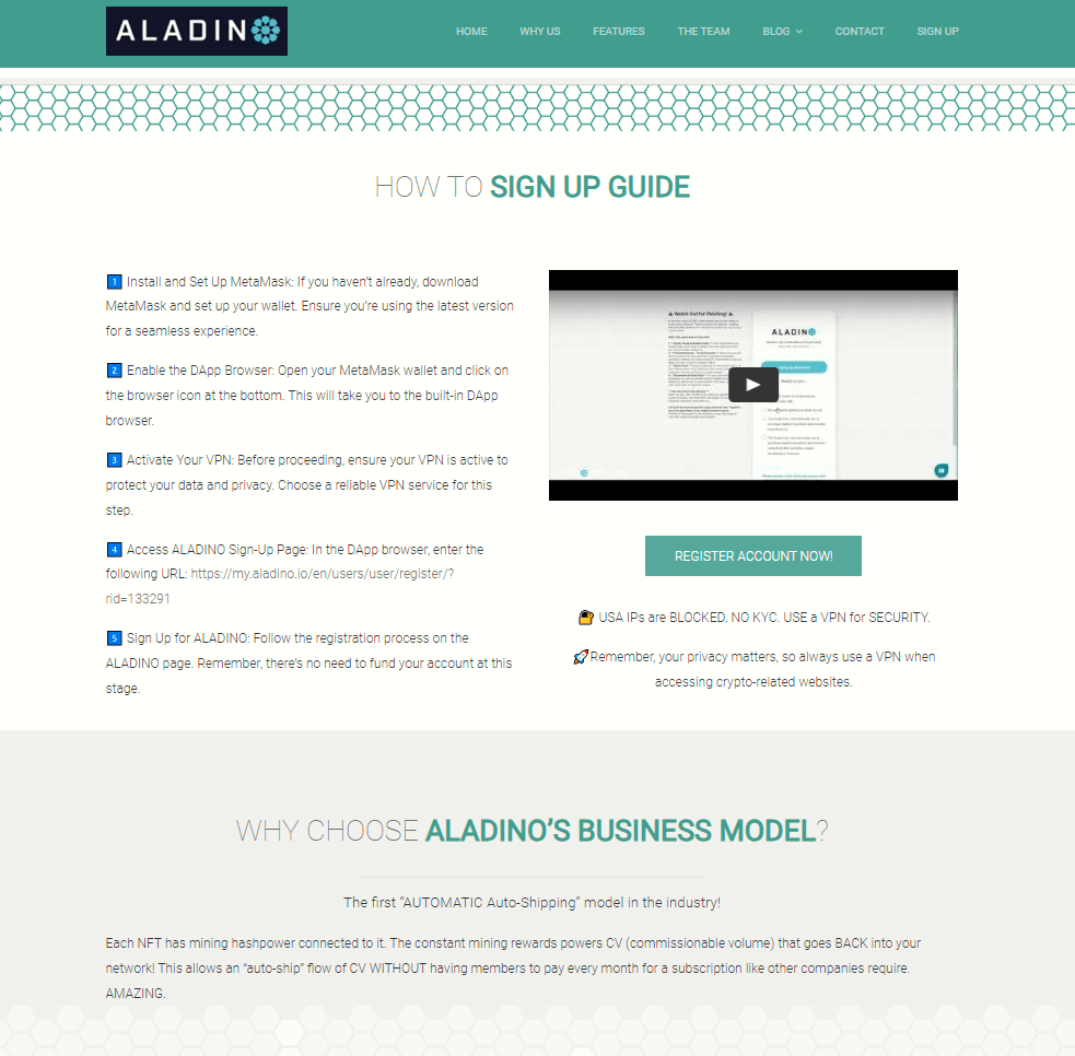 About aladinomining.com