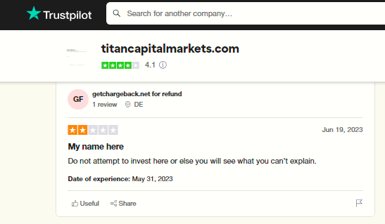 Why Titancapitalmarkets.com is a scam